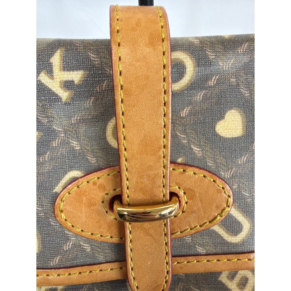 Dooney & Bourke Brown Monogram Crossbody with Tan Trim - Picture 9 of 12